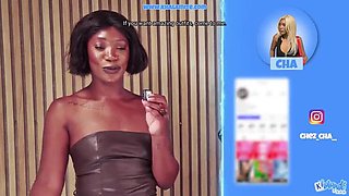 Sexy French Cam Girl Khalamite Strips Naked - Big Ass & Bikini Tease