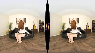 Iconic - Incredible Pale Redhead Strips Solo - Sexlikereal