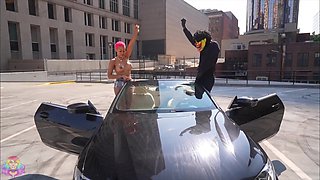 Ebony Bombshell Seduces with Wild Game Tease