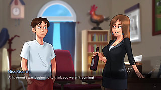Roxy and anon make hot seen in summer time saga new part