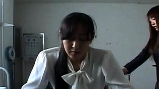 Asian Schoolgirl Paddle Spanks Naughty Teacher