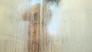 BBW Ebony Shower Tease Showing Big Ass and Big Boobs Naked