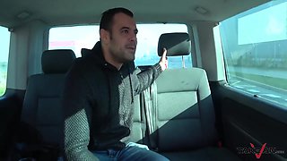 Shara Jones In Foursome In Driving Car With Super Horny Milf