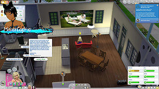 Sims 4 - Going on dates, random threesome and getting a job