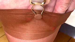 Mrs Mature Feet Showing You All a Real Pair of Vintage Rht Nylons Pre 1950