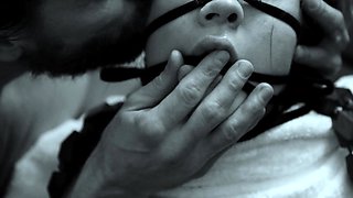 Gorgeous brunette pornstar babes Jessie Andrews