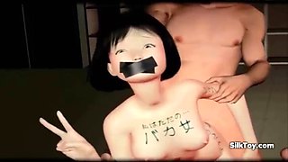 horny small tits animated teen fucked in prison