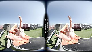 Babyhunters Touches Her Pussy While Sunbathing With Anal Plug In Her Ass Outdoors