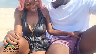 Intercourse Addicted Crazy Teenie Had Fuck-a-thon On The Beach For The First-ever Time.