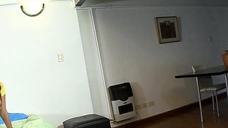 Small titted brunette amateur anal nailed at home