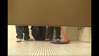 Candi Apple Fucked in the Ass by Two Big Cocks in The Bathrooms