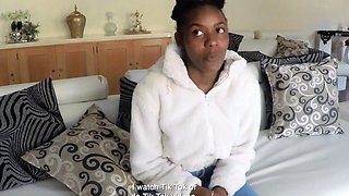 Big ass African babe enjoys rough sex