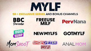 Tempting cougar Linzee Ryder gets her massive fleshy tits oiled up and decorated with cum - mylf