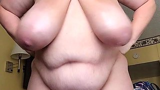 Big Full-breasted Oiled BBW Solo