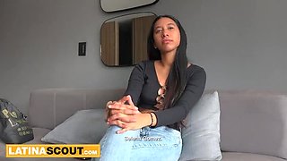 Busty Latina Teen Sucks Big Cock For Casting - Hardcore Blowjob & Cowgirl Sex