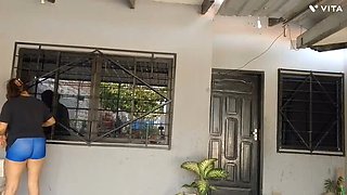 Homemade Latina Maid Blowjob and Creampie - Cheating Housewife Fuck in POV