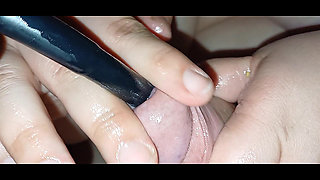 Dilator play and edging massage handjob from MistressLeo