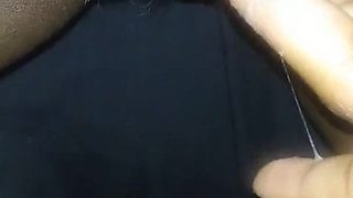 Close up Stroking My Big Clit Hairy Wet Pussy