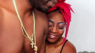 Cute Nerdy Ebony Slut Wanted to Get Fucked by Multiple Black Dicks