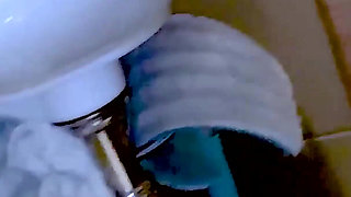 Sperm Drain 11. the Blonde Drains Her Lover's Cum Into the Toilet.