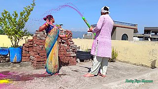 Holi XXX Outdoor Fucking With My Friends Step Sister