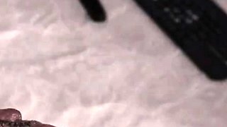 Erotic masturbation with brunette beauty