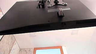 Shemale tranny enjoying solo masturbation