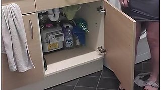 Mature Cheating Wife With Plumber. Footplay, Bj, Rides His Cock And Fucked From Behind