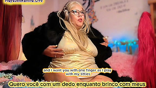 Steaming Hot JOI with Brazilian MILF BBW Goddess in Gold