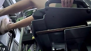 Extreme Squirting in the Gym