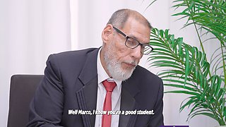 Guys Receive Sex and Anal Therapy from an Old Principal