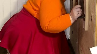 Jinkies- it looks to me like Velma had fun at my glory hole