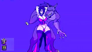Cartoon monster fuck, elf girl, cartoon monster