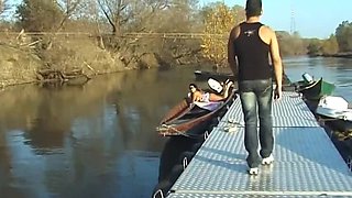 Wild Outdoor Sex with Big Tits MILF - Anal & Cum in Mouth