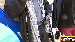 Real IR bae fucked outdoor in public by Black after 3way BJ