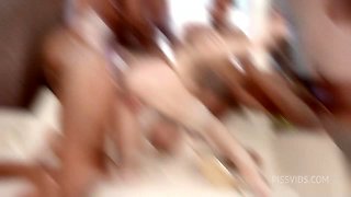 Slammed Brides Goes Wet, Emily Belle, 5on1, Bbc, Atm, Balls Deep