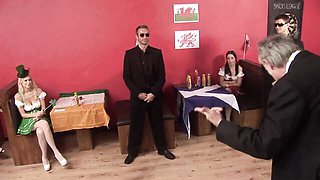 Small tits action with admirable Stacey Saran and Anaya Leon from MILF & GRANNY STORE