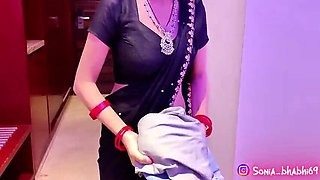 Stepmom Catches Me Jerking Off and Hugs Me Tight - Indian MILF Sassysonia Homemade