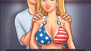 Summertime saga: college boobs competition at the beach ep 204
