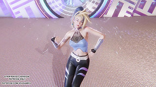 MMD  Aespa - Drama - Akali Sexy Kpop Dance League of Legends Hentai Uncensored 4K 60FPS
