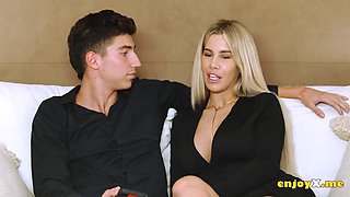 Pierced Nipples Blast as Blonde Ema Karter Bounces on Thick Cock with Big Tits and Expl