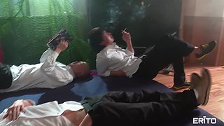 Reina's Steamy Schoolgirl Heat in a Wild Club Encounter