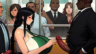 Big Ass Milfs, Big Natural Titty Having Teens, & Exotic Beautiful Women GET FUCKED In Spicy Toons: The Subway 2