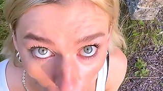 Halli N Lover Gets Her Pussy Drilled In Standing Doggy