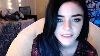 Slutty ponytailed brunette amateur British teen babe Lacey