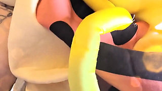 Time for the Reindeer Rear Games Shes Cumming Going Insane