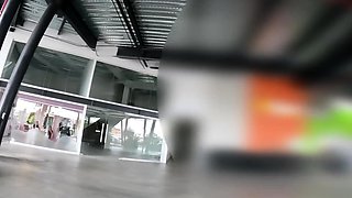 Gym bros deviate to the public bathroom to fuck before