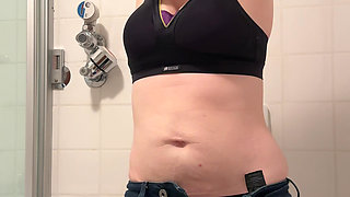 Enjoying Myself in the Bathroom