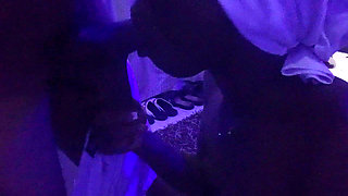 Hot Blow Job Ebony Teen with Suction Lips and Tongue Action POV