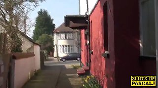 British cougar throatfucked and vulva screwed